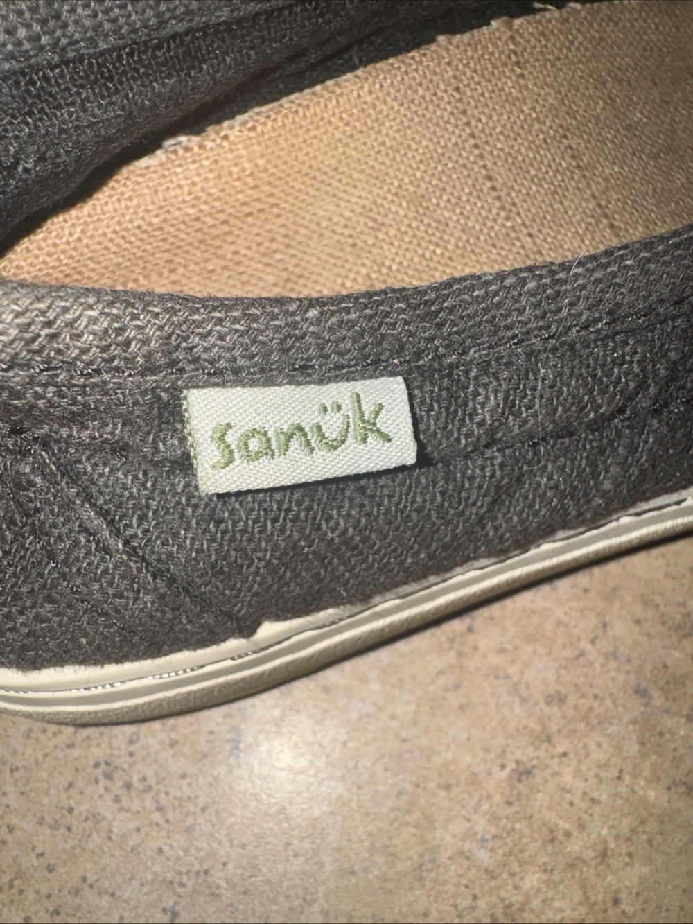 Sanuk Charcoal Canvas Slip-On
